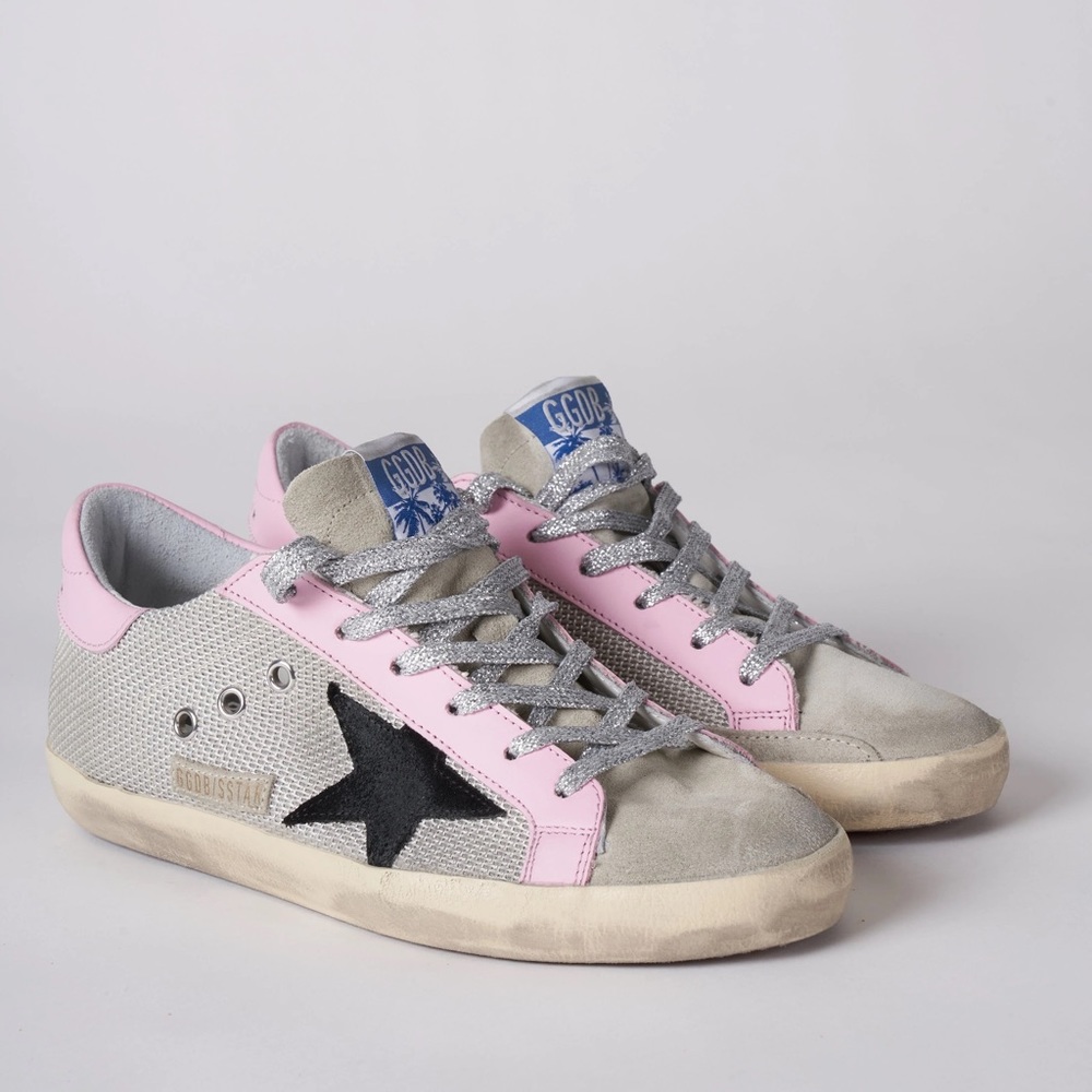 Baby Pink Net Superstars